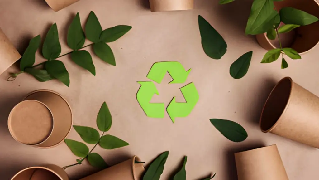 Usa materiales reciclados y biodegradables